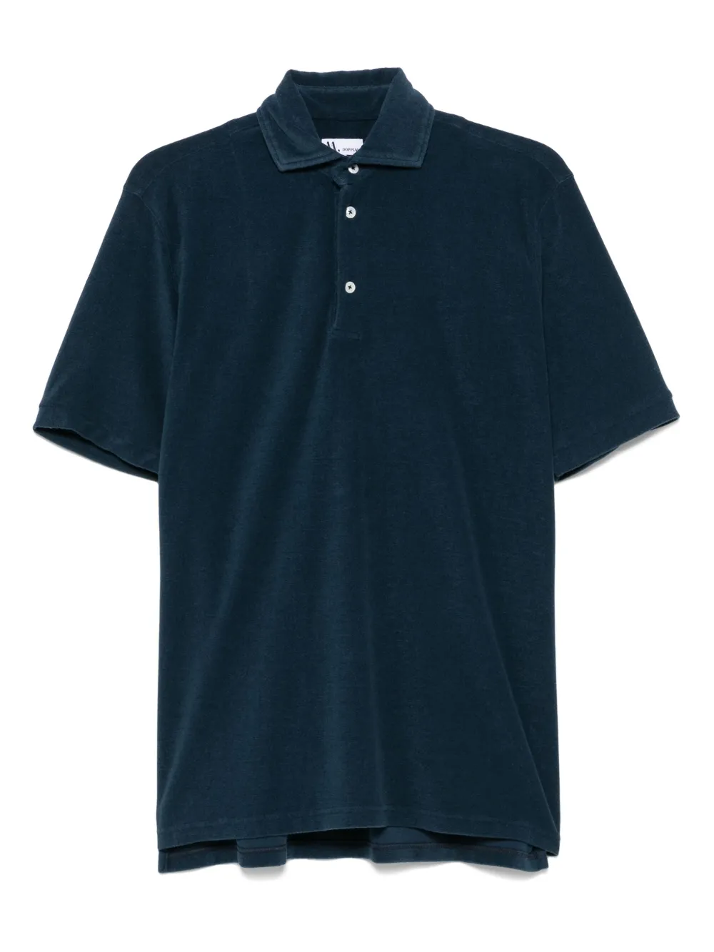 Doppiaa terry-cloth polo shirt | Blue | Image 1