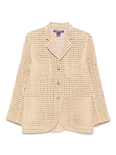Ralph Lauren Collection perforated-detail jacket