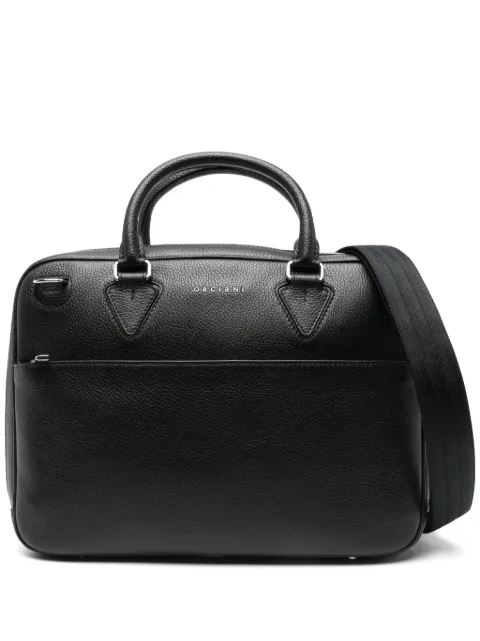 Orciani leather laptop bag 