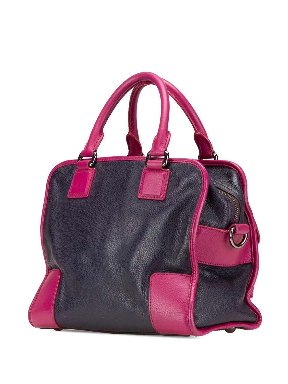 Loewe Pre-Owned 2015 Grained Bicolor Calfskin Cruz satchel | Pre-Owned | Image 2
