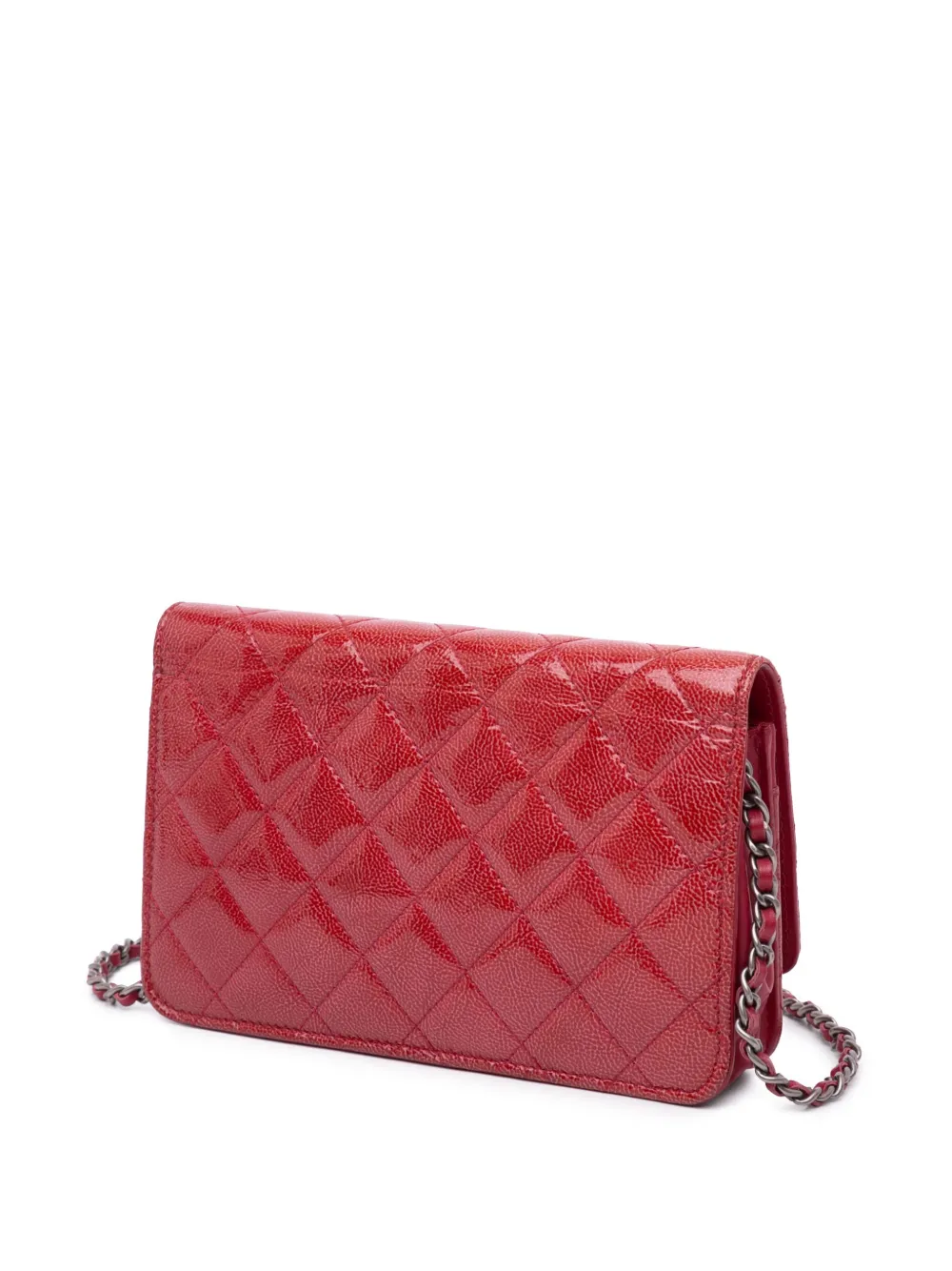 CHANEL Pre-Owned 2014 Paris Dallas CC Patent Goatskin Wallet on Chain crossbody bag | Pre-Owned | Image 2