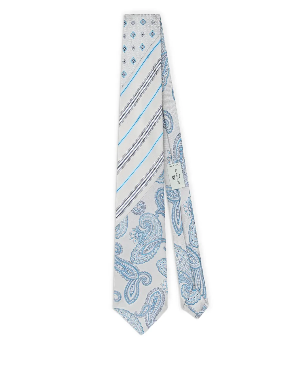 ETRO patterned-jacquard tie | Grey | Image 1