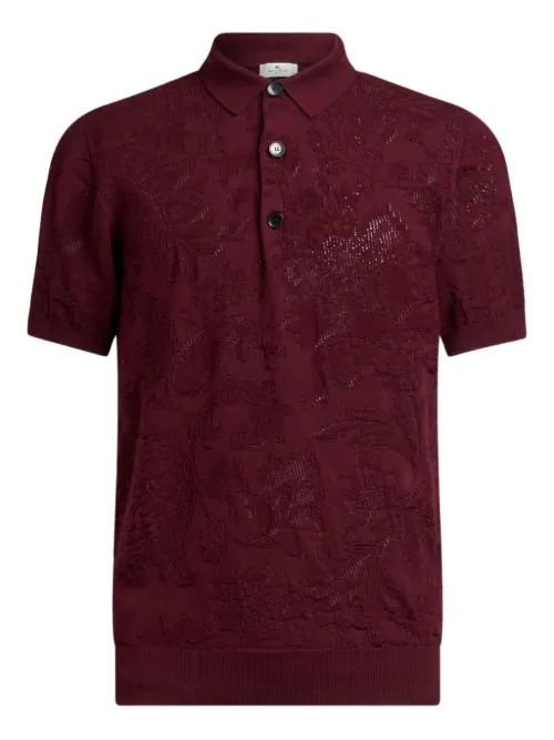 ETRO polo en coton - Rouge - ETRO - Modalova