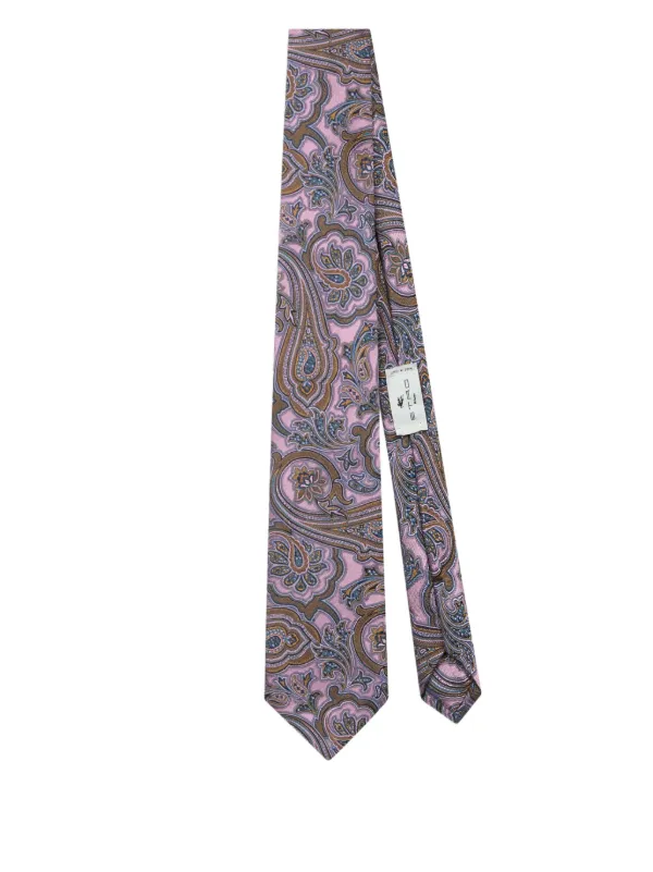 ETRO ペイズリー ネクタイ | ピンク | FARFETCH JP