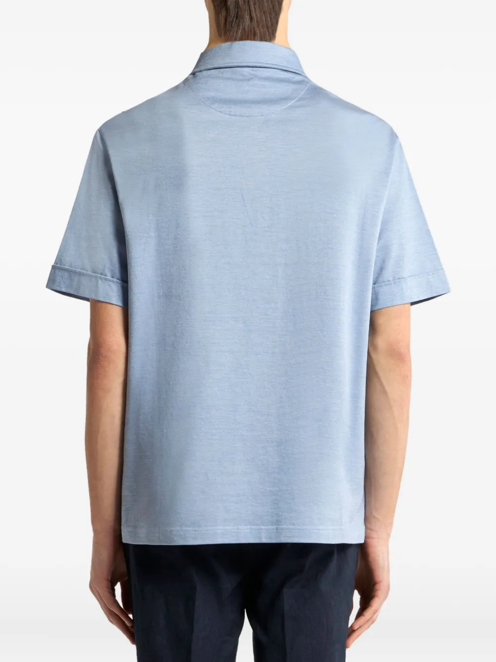 ETRO Poloshirt met geborduurd logo Blauw