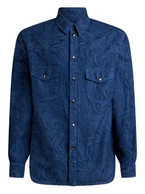 ETRO chemise en jean - Bleu - ETRO - Modalova