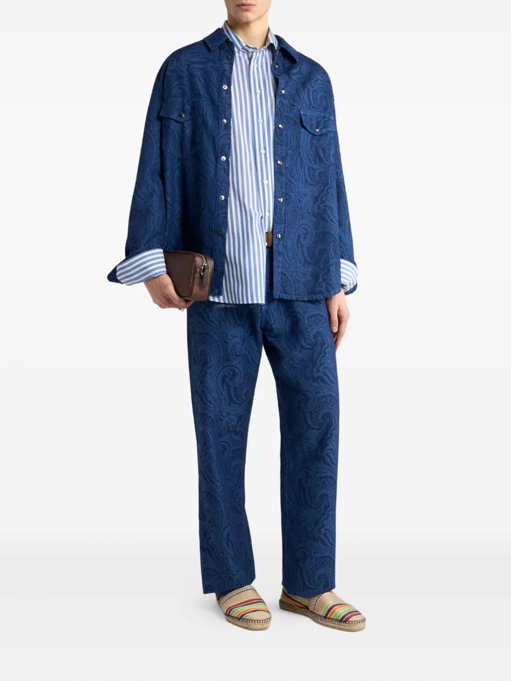 ETRO Denim overhemd - Blauw