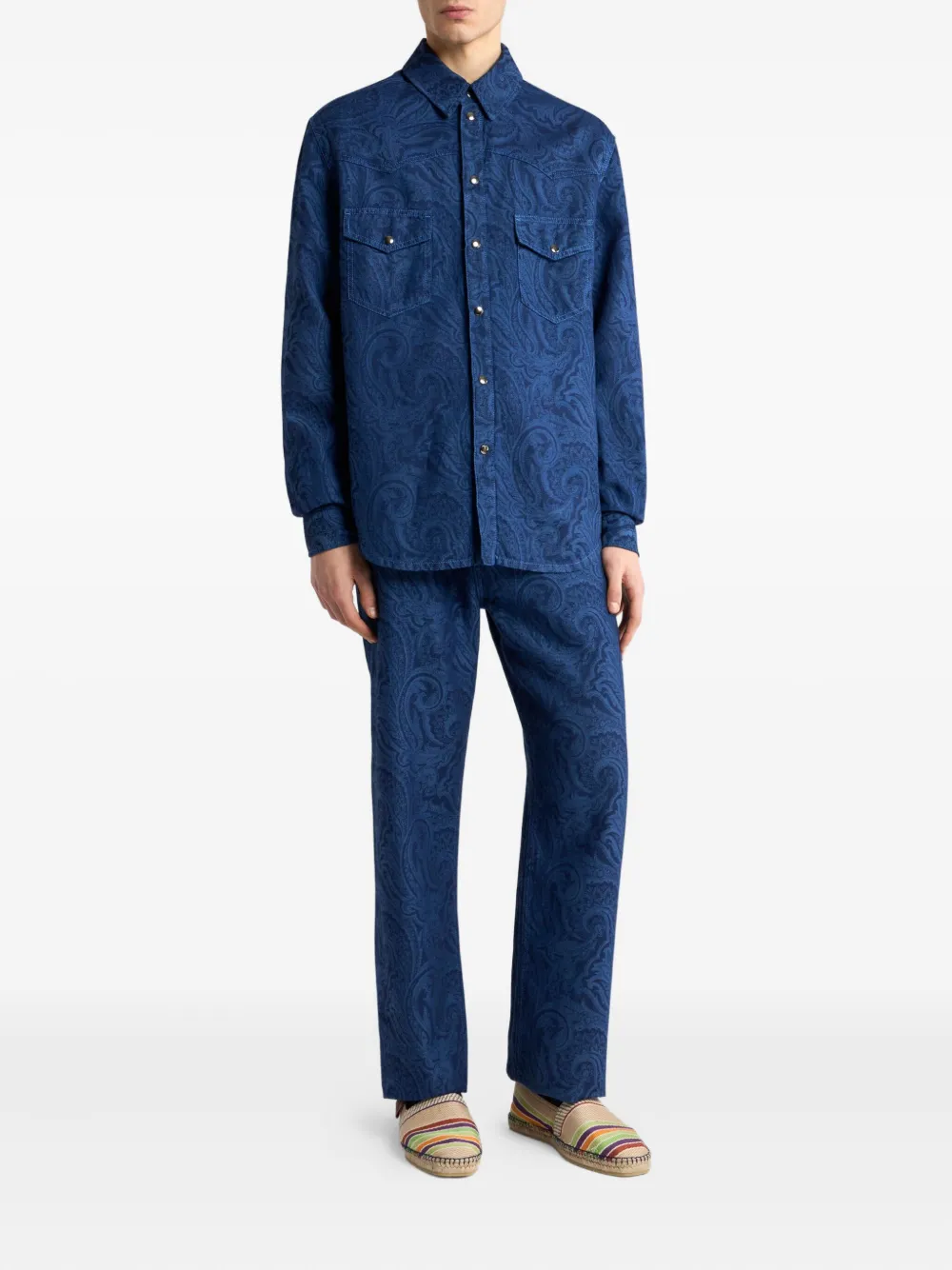 ETRO Denim overhemd Blauw