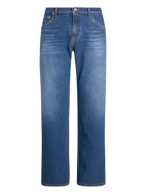 ETRO Pegaso-embroidered jeans