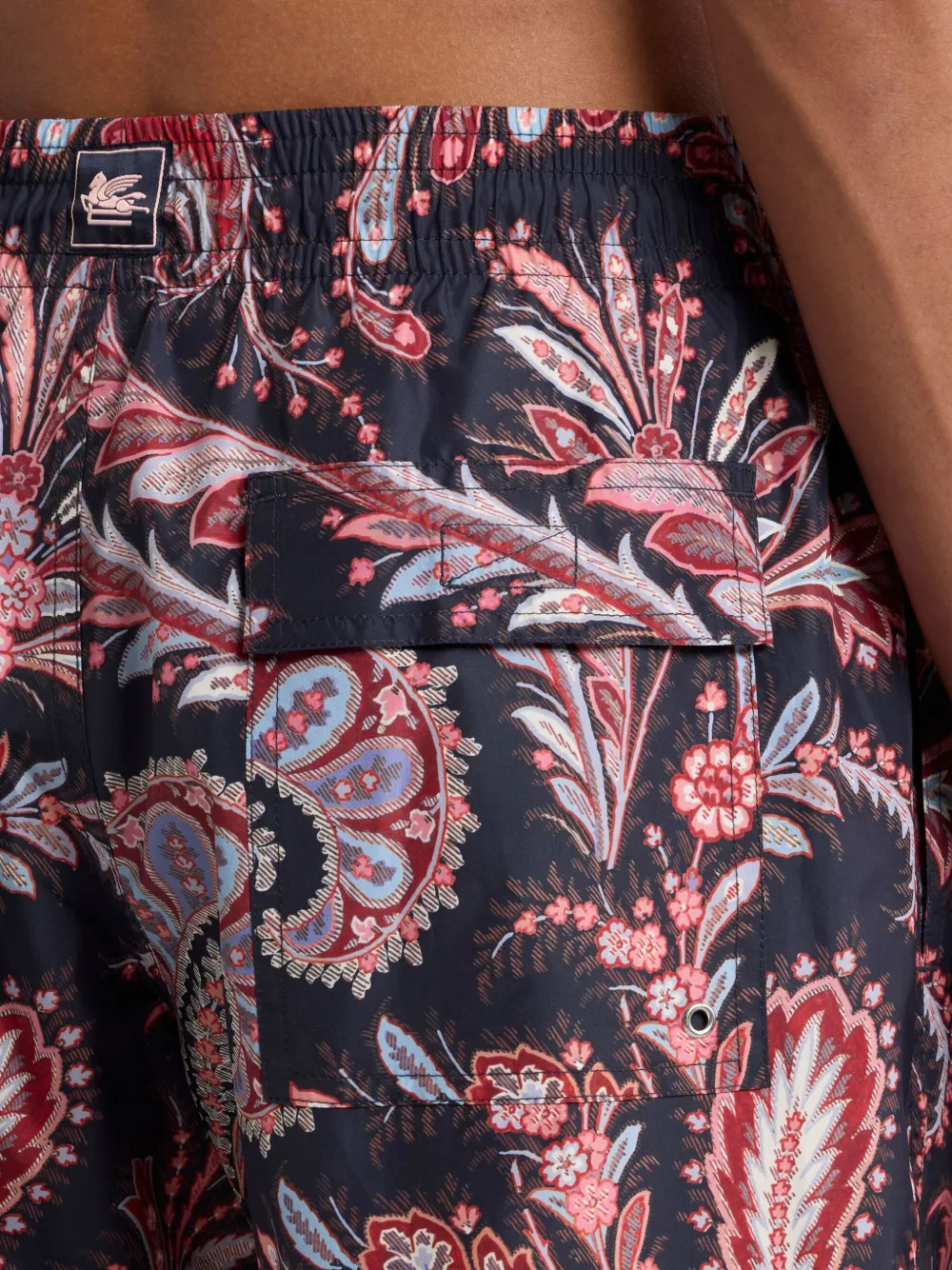 ETRO Zwembroek met paisley-print Blauw