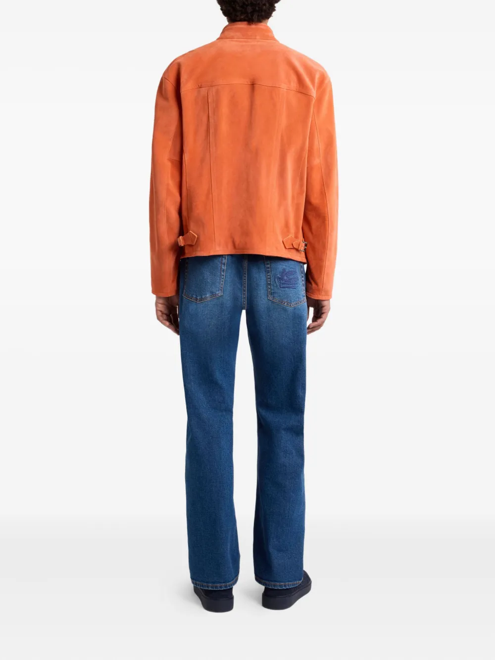 ETRO Leren jack Oranje