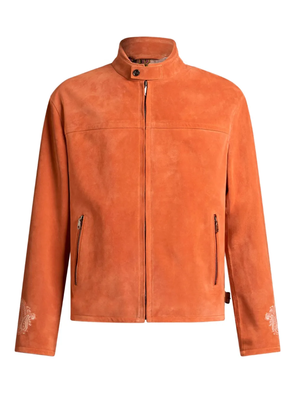 ETRO Leren jack Oranje