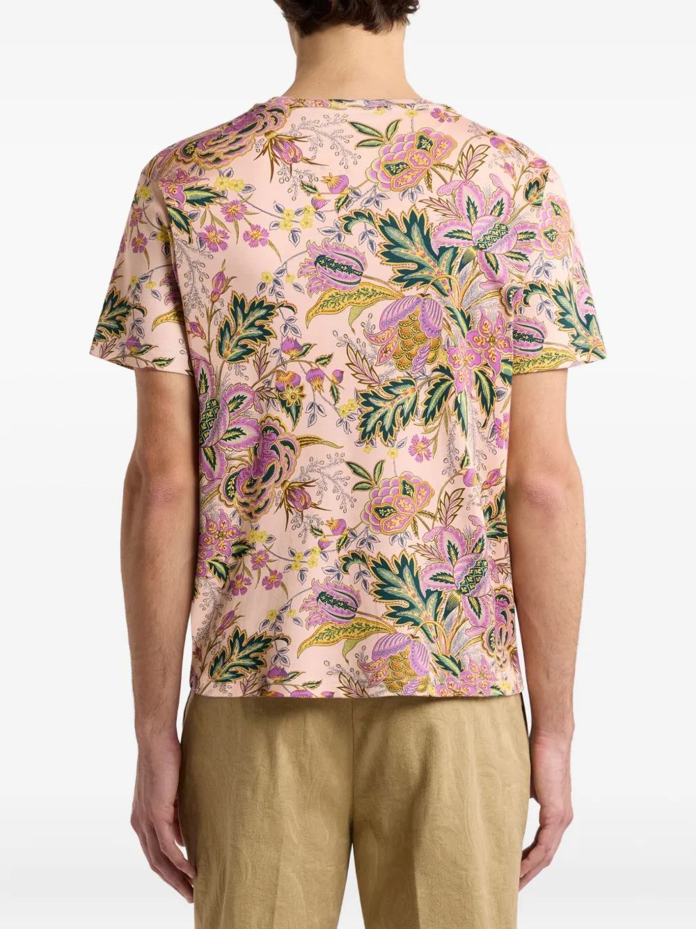 ETRO T-shirt met bloemenprint Roze