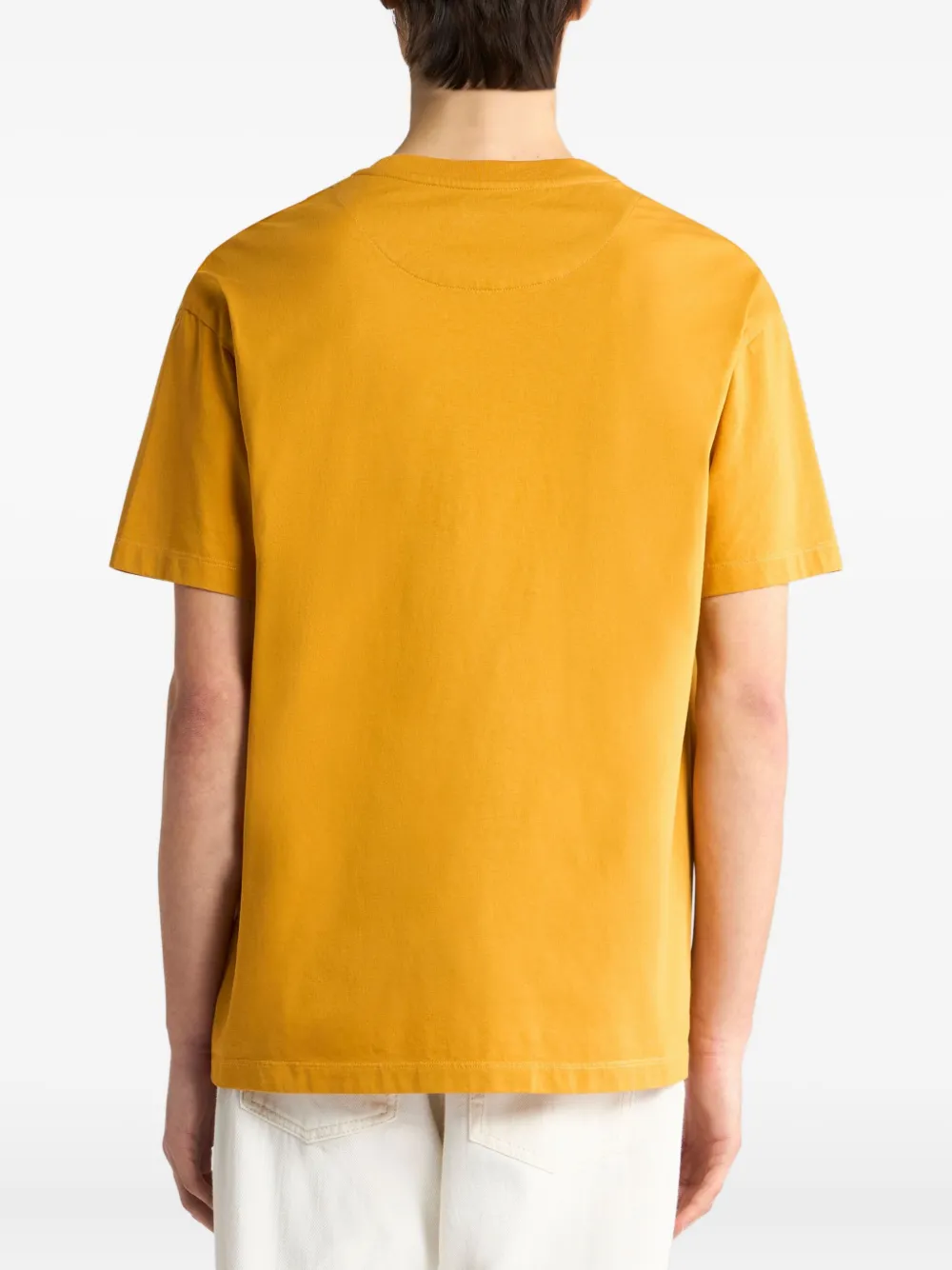 ETRO T-shirt met geborduurd logo Geel