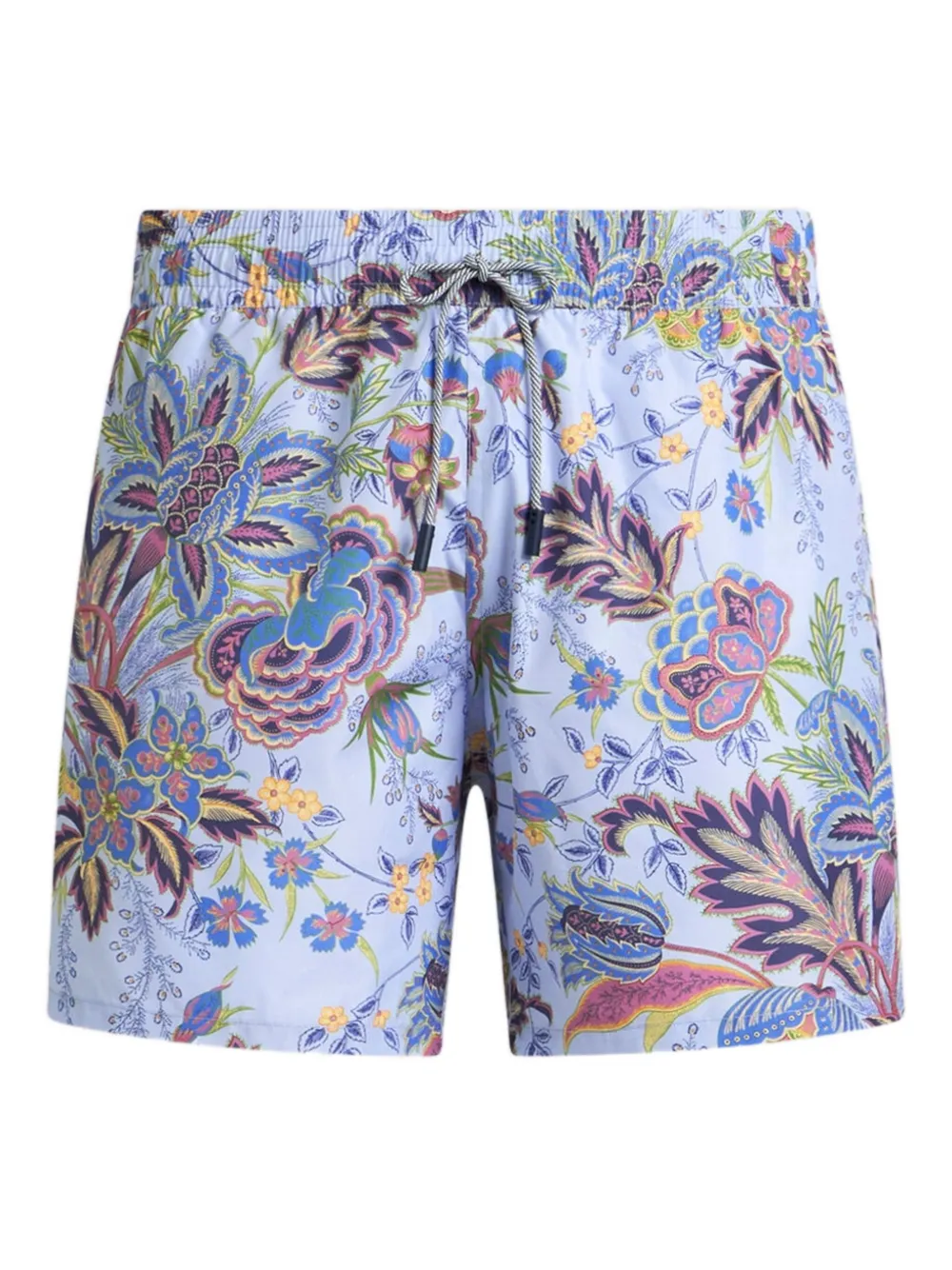 ETRO Zwembroek met bloemenprint Blauw