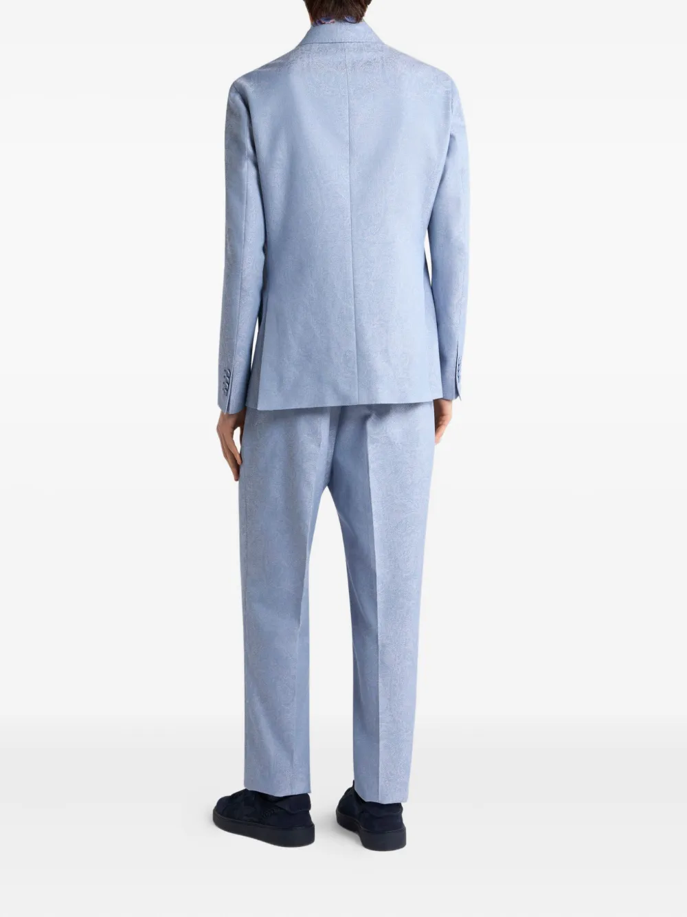 ETRO Katoenen blazer met jacquard Blauw
