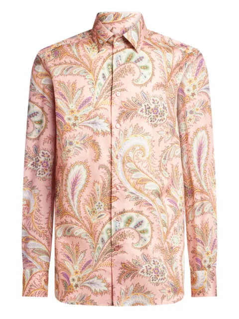 ETRO camisa con estampado de cachemira
