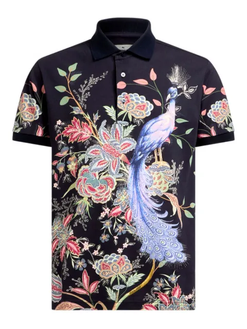 ETRO Polo Flowers and Peacock