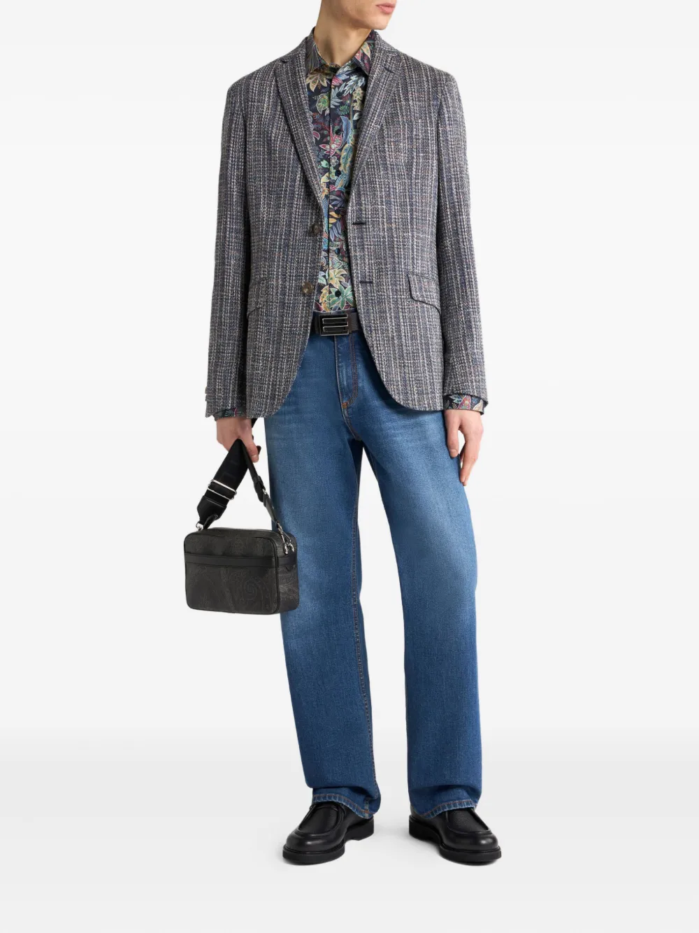 ETRO Overhemd met botanische print - Blauw