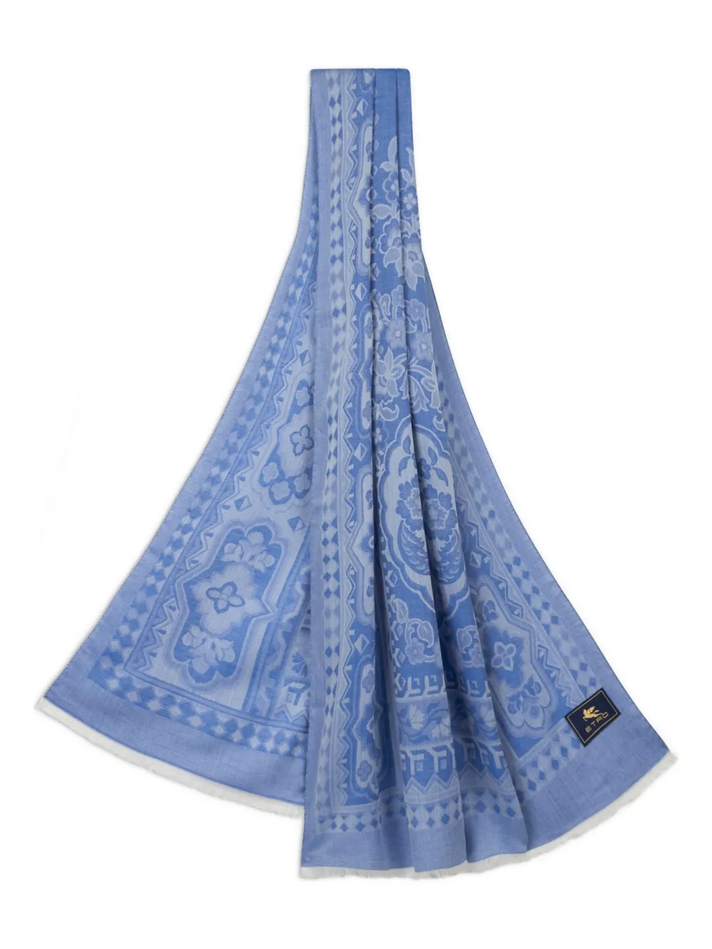 ETRO geometric-print scarf | Blue | Image 1