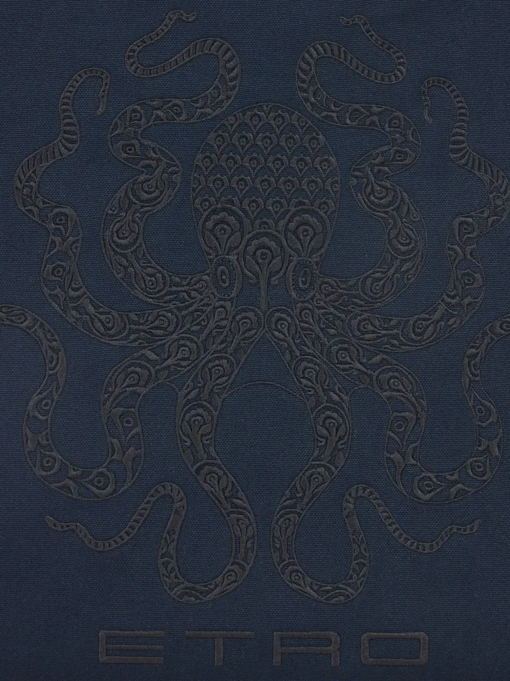 ETRO Shopper met Octopus-borduurwerk Blauw