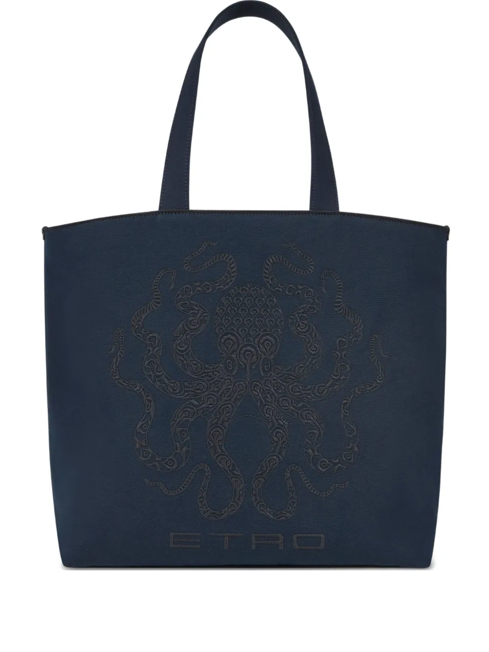 ETRO Octopus-embroidered tote bag - Blu