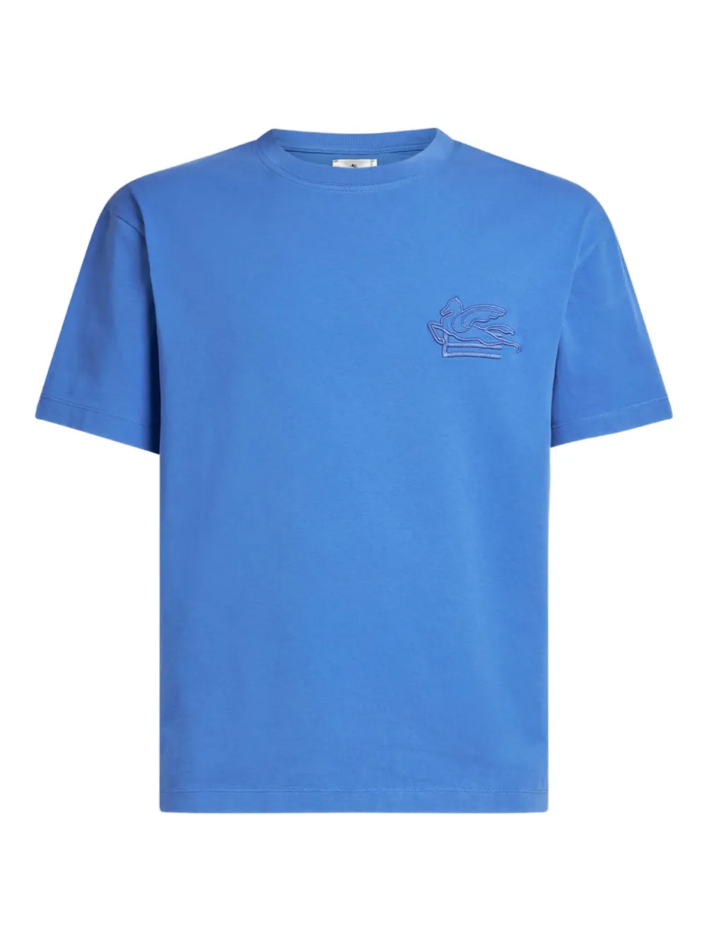 ETRO logo-embroidered T-Shirt | Blue | Image 1