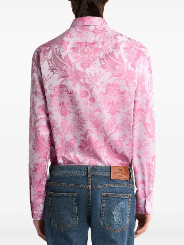 ETRO ペイズリーシャツ | ピンク | FARFETCH JP