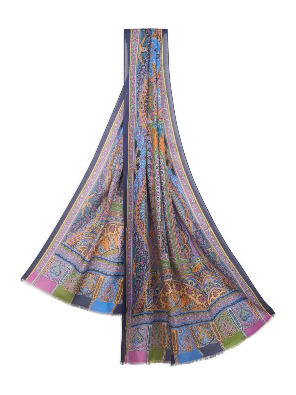 ETRO Sjaal met patroon Blauw