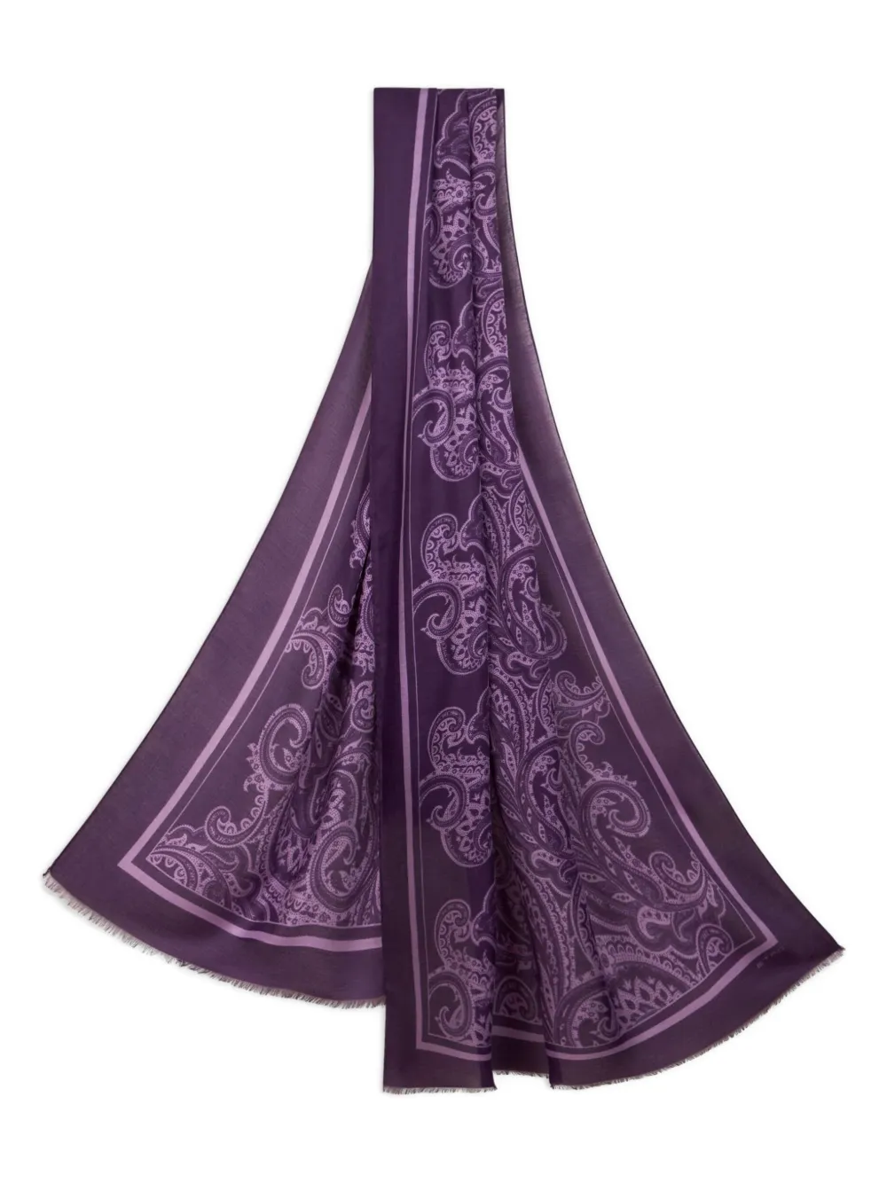 ETRO Sjaal met paisley-print Paars