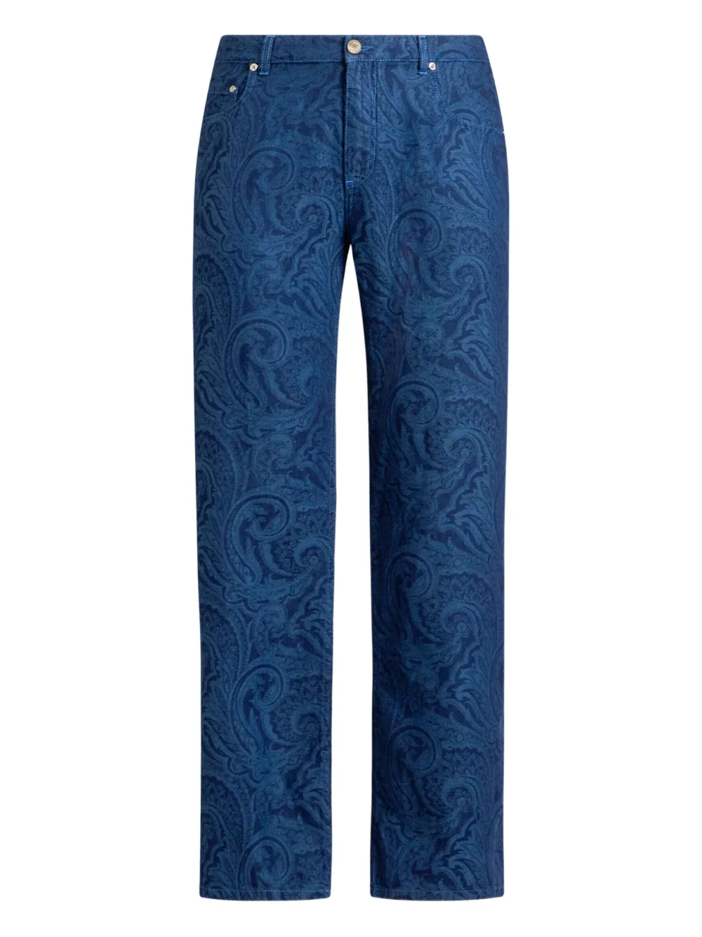 paisley-print jeans
