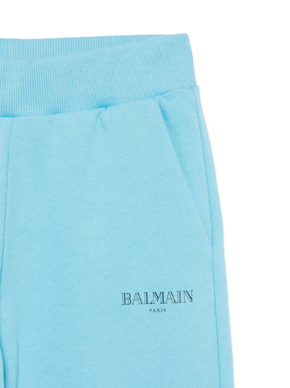 BALMAIN LOGO-PRINT TRACK PANTS