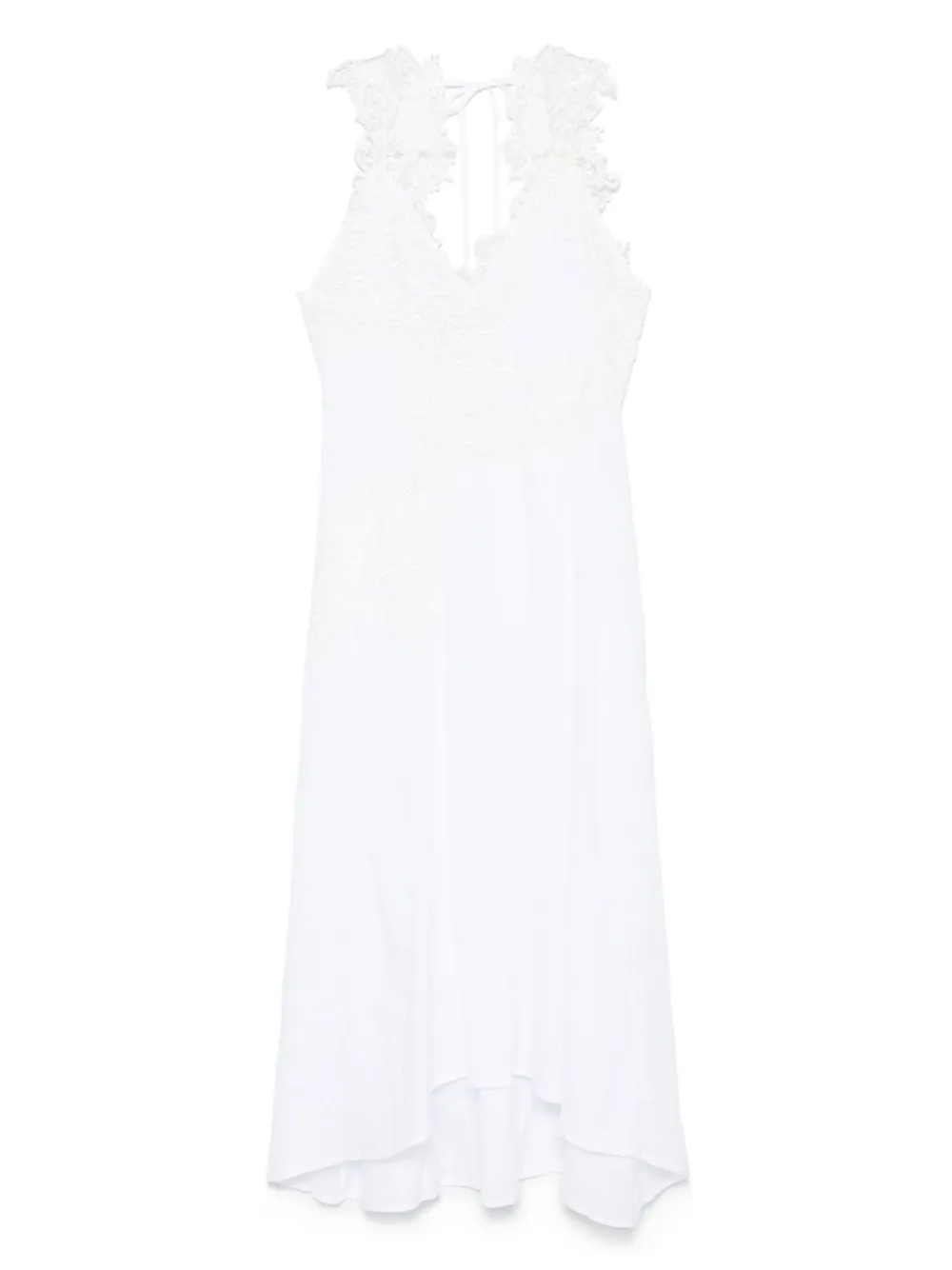 lace-detail maxi dress