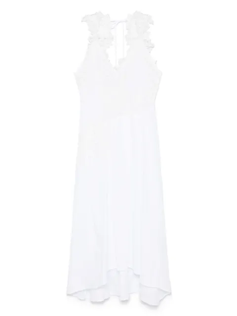 MAURIZIO MYKONOS vestido largo con detalle de encaje