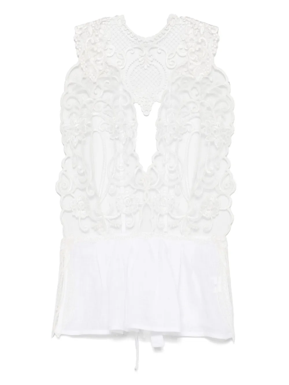 MAURIZIO MYKONOS robe à dos ouvert | blanc | Image 1