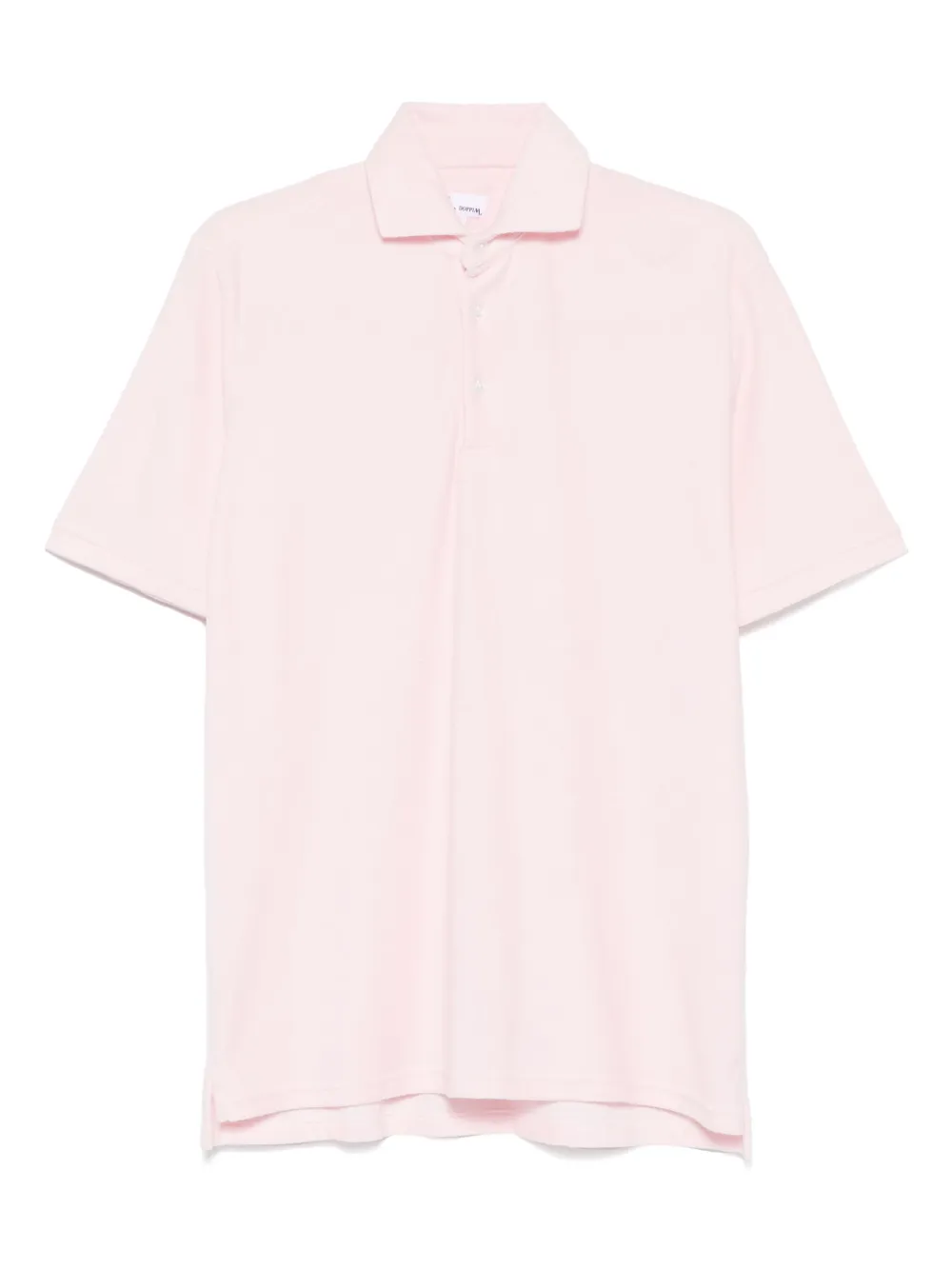 Doppiaa Camisa polo com efeito felpudo | Rosa | Image 1