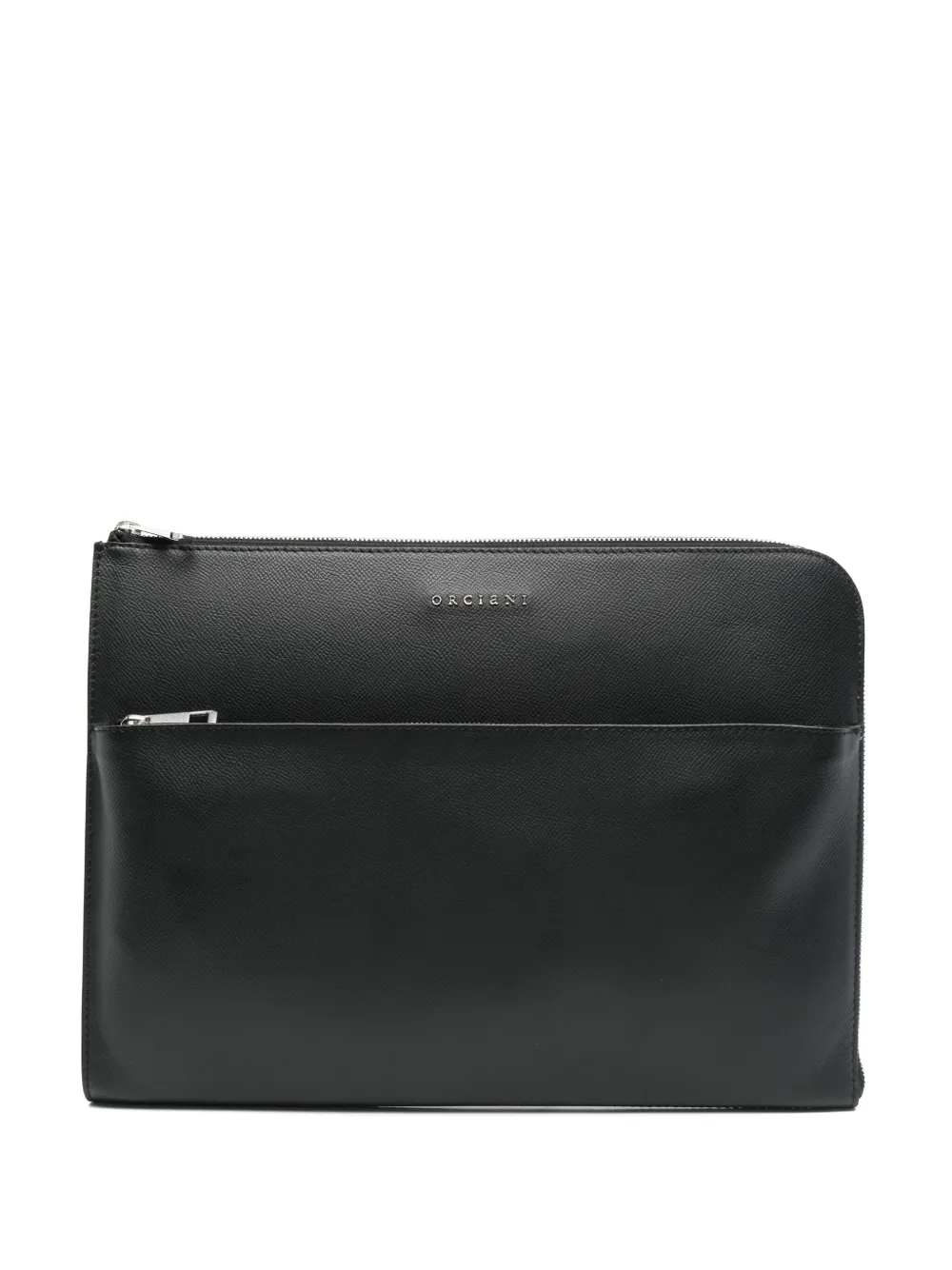 Orciani leather laptop bag | Black | Image 1