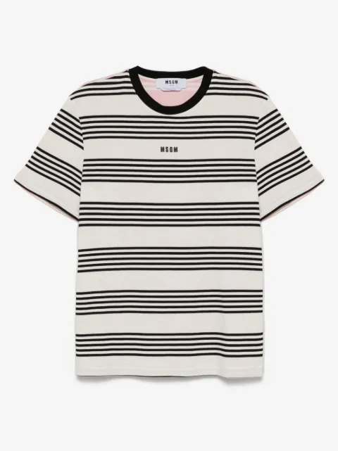 MSGM playera con motivo de rayas