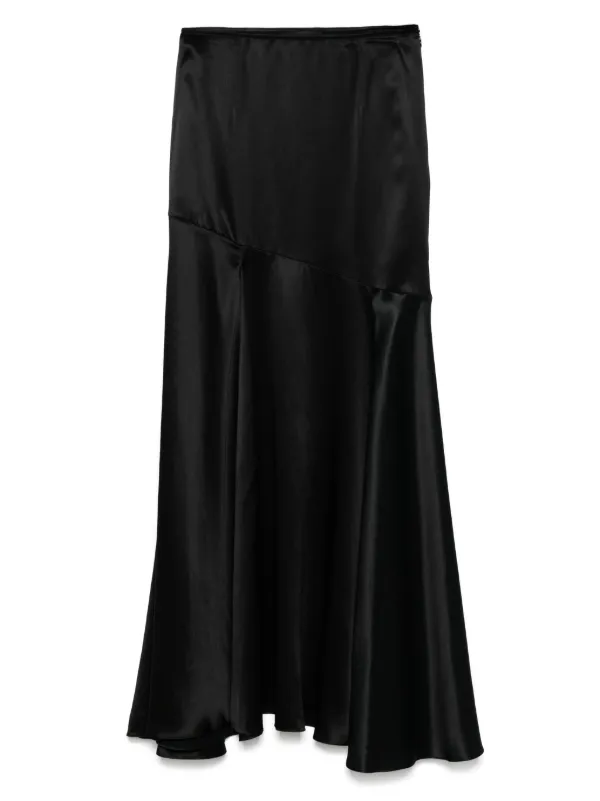 Simone Rocha Long-slit Maxi Skirt in Black