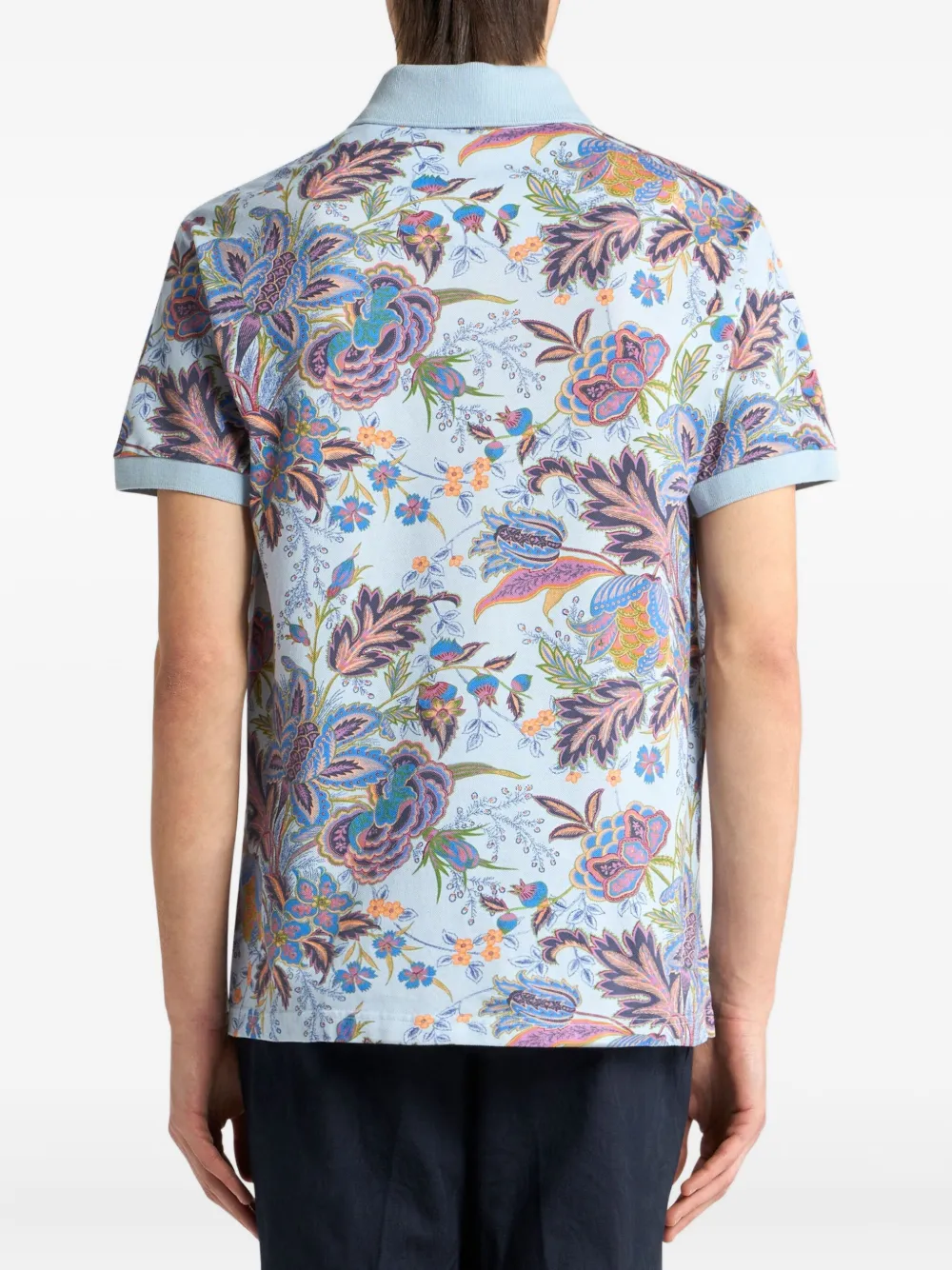 ETRO Katoenen poloshirt Blauw