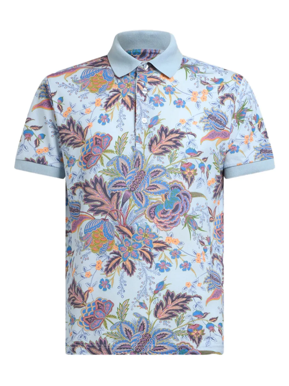 ETRO Katoenen poloshirt Blauw