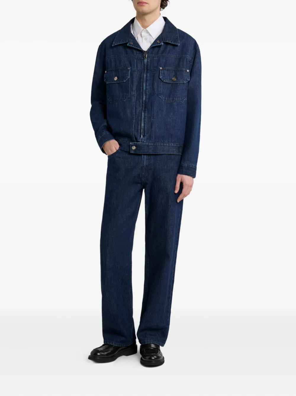 ETRO Katoenen jack Blauw
