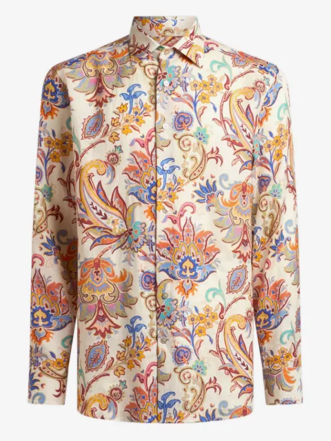ETRO paisley-print linen shirt