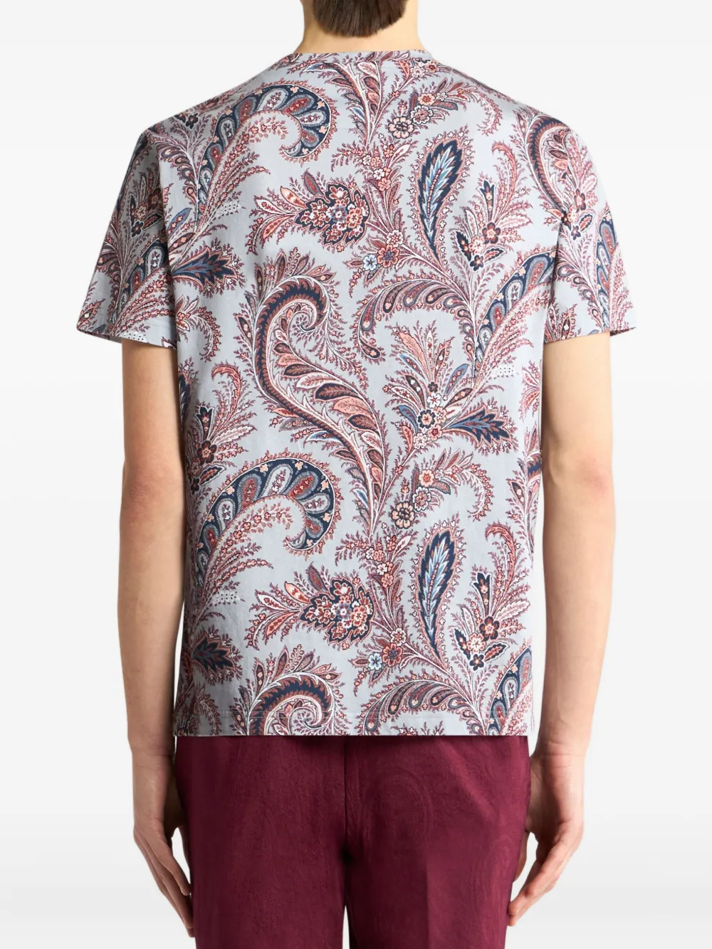 ETRO T-shirt met bloemenprint Wit