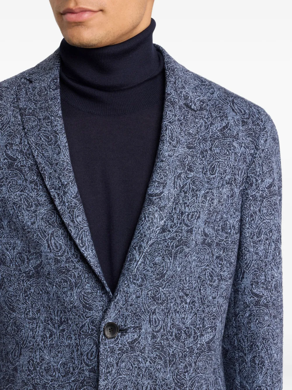 ETRO Wollen blazer Blauw
