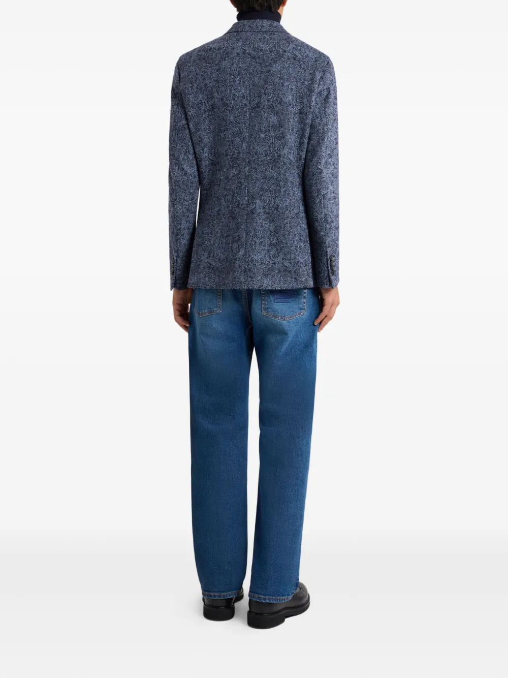 ETRO Wollen blazer Blauw