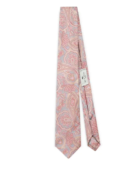 ETRO ربطة عنق جاكار بنقش بيزلي