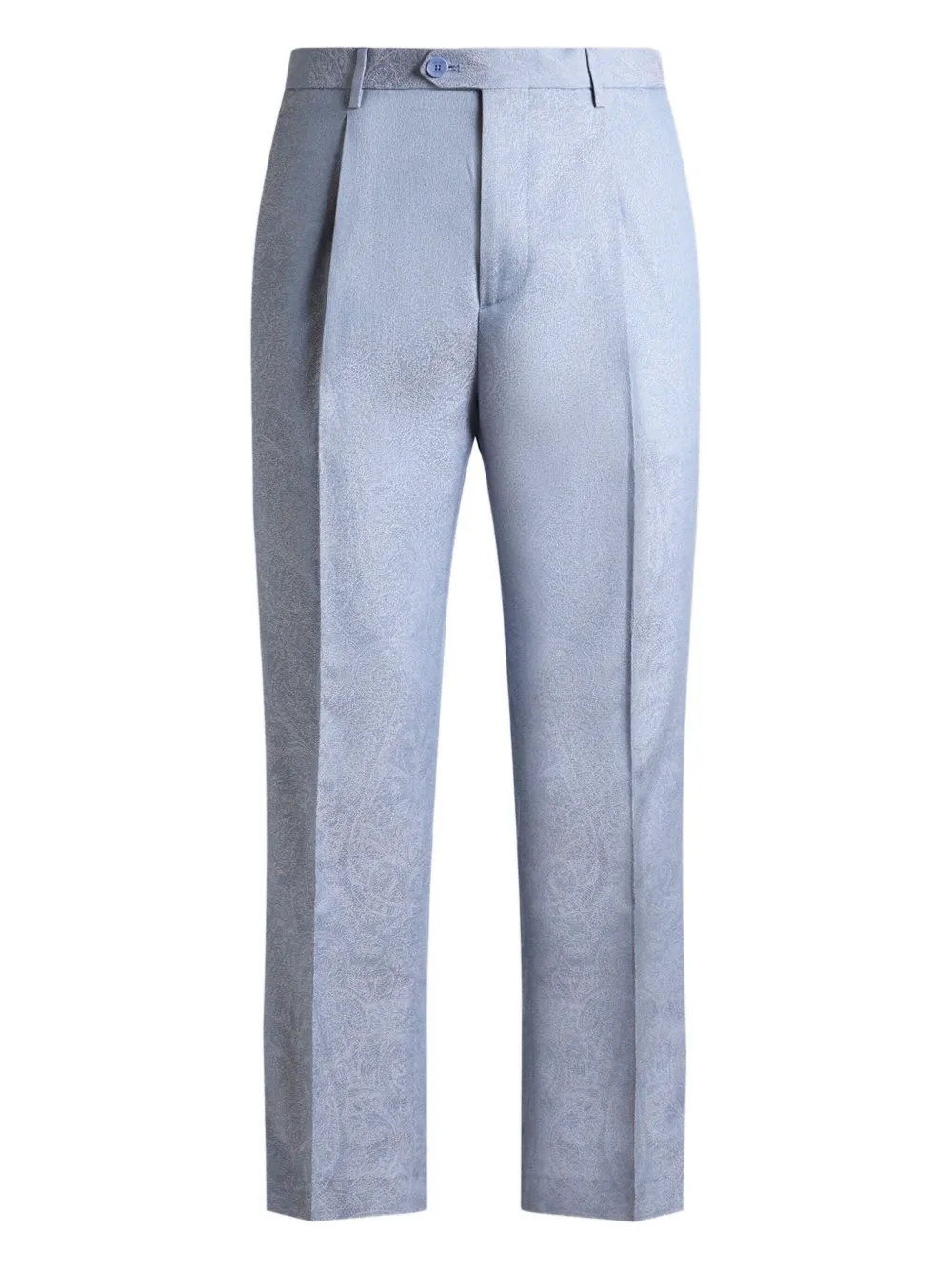 ETRO Katoenen broek met paisley-jacquard Blauw