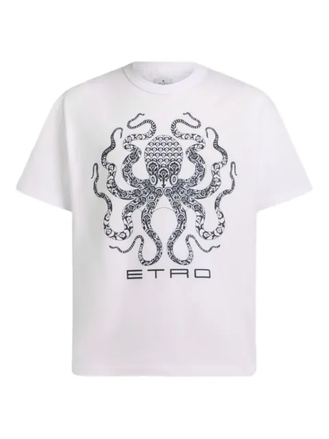 ETRO playera con logo estampado