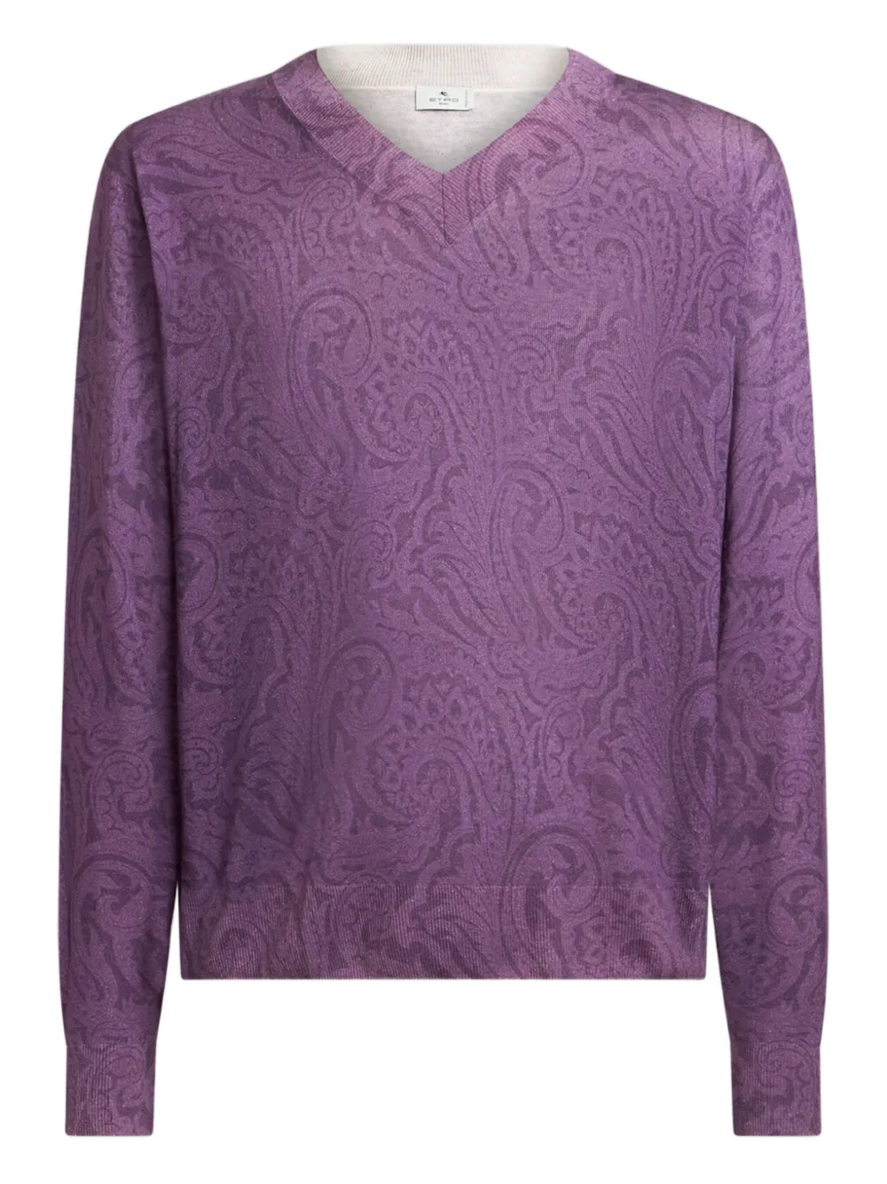ETRO paisley-print jumper | Purple | Image 1